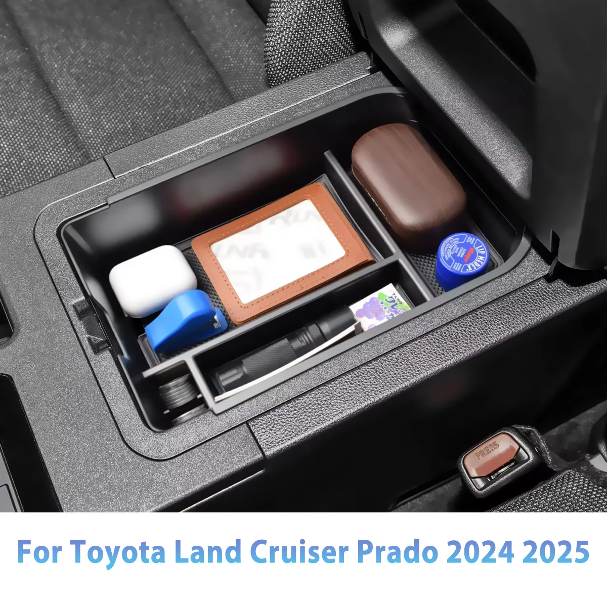 Für Toyota Land Cruiser 250 Prado LC250 2024 2025 Mittelkonsole Organizer Fach Armlehne Aufbewahrungsbox Geschichtete Aufbewahrungsbox Aufräumen – Detail 6