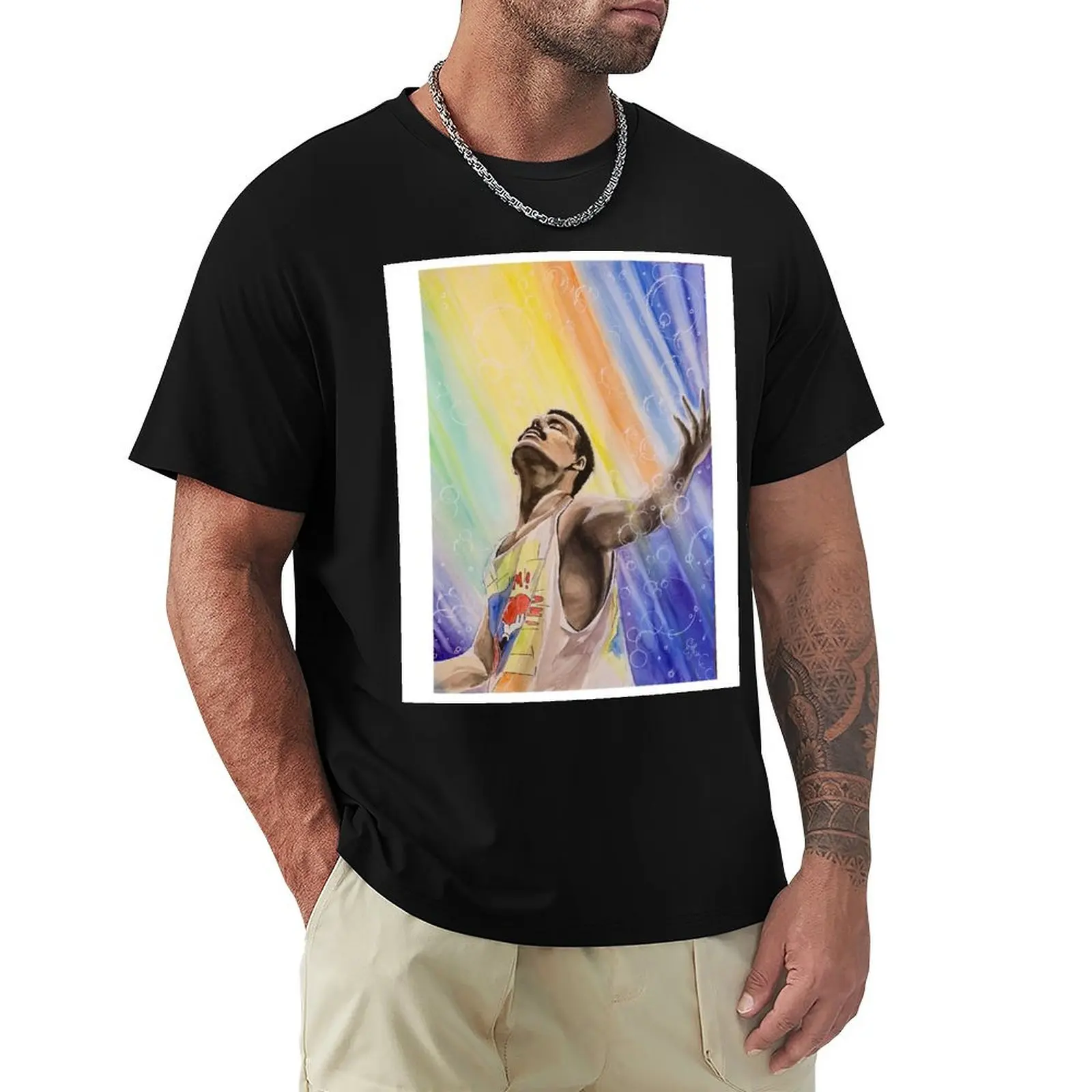 

Rainbow love T-Shirt vintage clothes plus size clothes anime tshirt sublime Short sleeve tee men