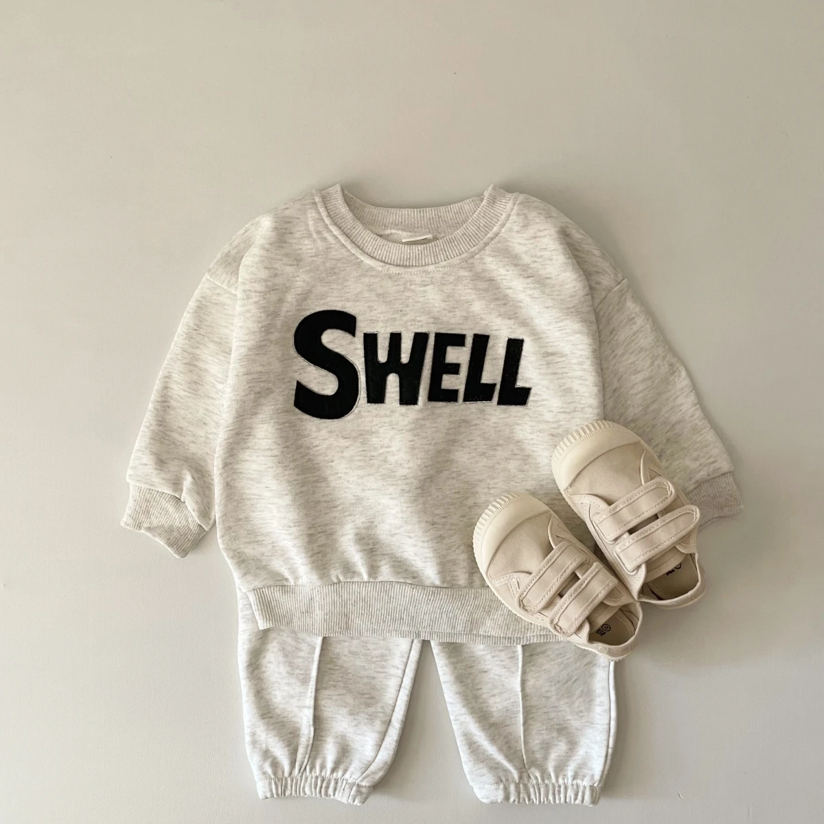 2PCS New Newborn Clothing Set Spring Baby 0-4Y Cotton Long Sleeves+Pants Letter Boys Girls Printed Children Outdoor Warmth