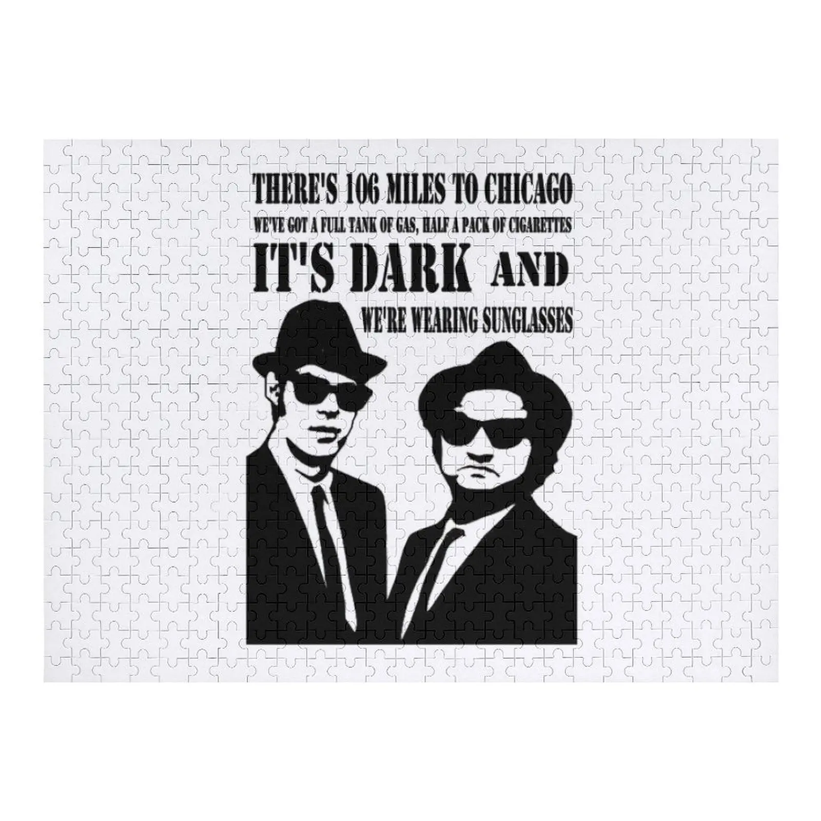 

The Blues Brothers Jigsaw Puzzle With Photo Wood Photo Personalized Toys For Children Wooden Name Puzzle