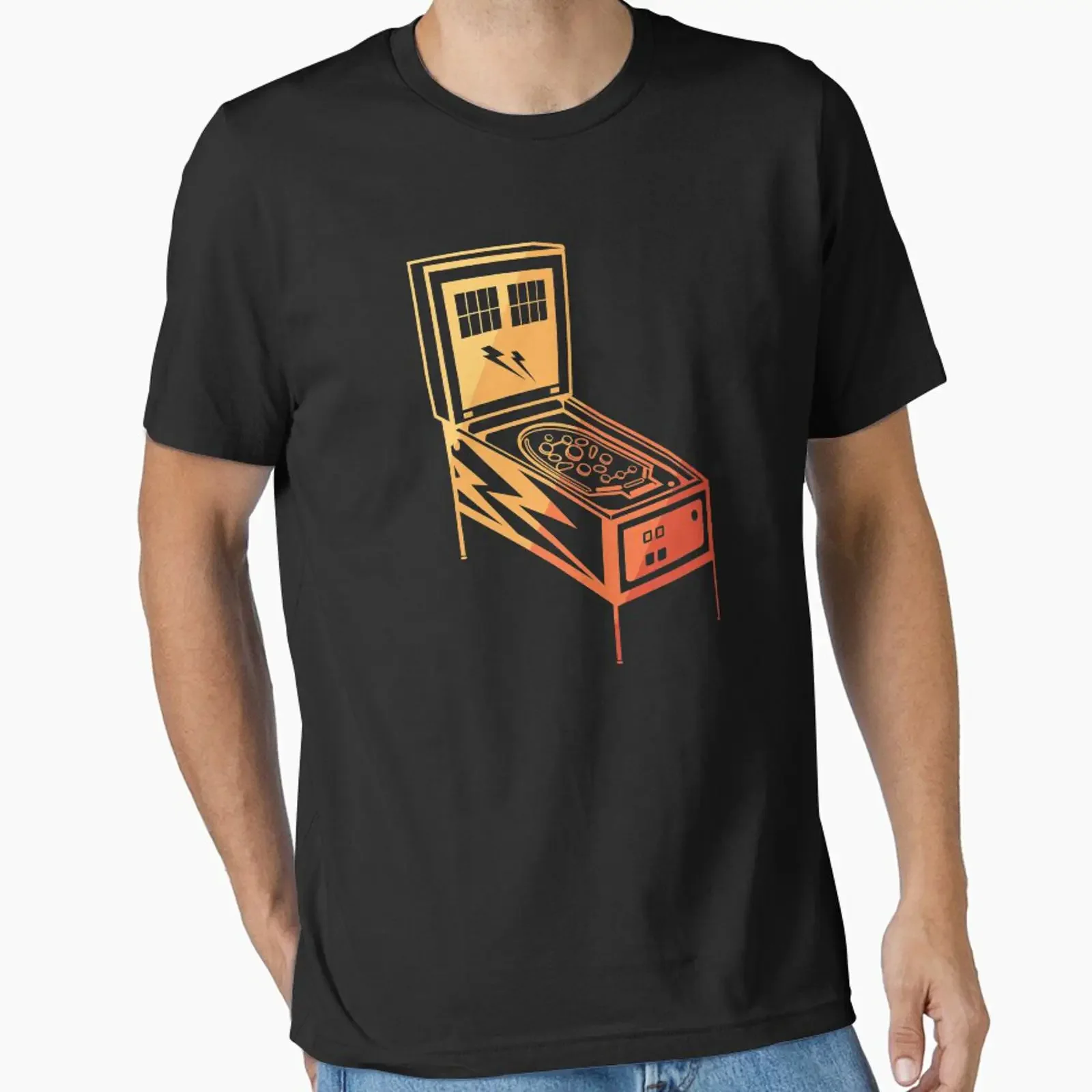 Vintage Pinball Machine s T Shirt Retro Arcade Essential vintage Washed Top For Everyday Wear designer clothes Soft homme