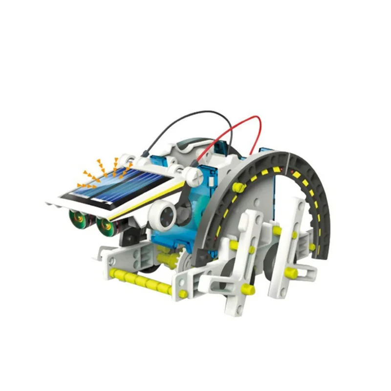 Kit di costruzione robot solare educativo 13 in 1 Robot ad energia solare fai-da-te per bambini Giocattoli educativi per adulti per ragazzi e ragazze
