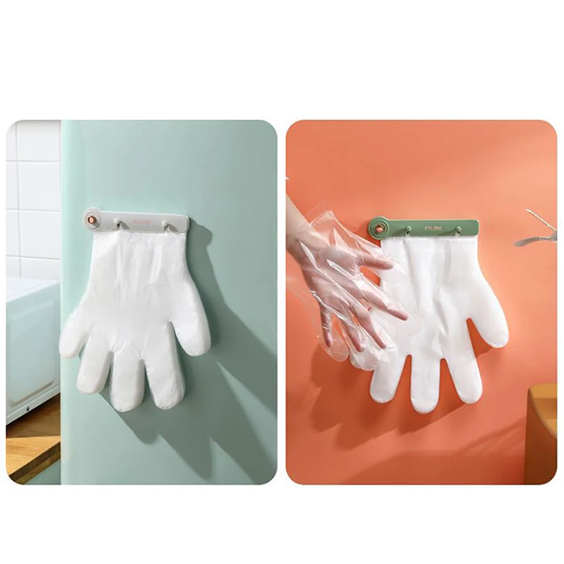 Fixed Clip Disposable Glove Rack Organizer Wall Mounted Glove Dispenser Easy To Install Glove Rack Storage Rack