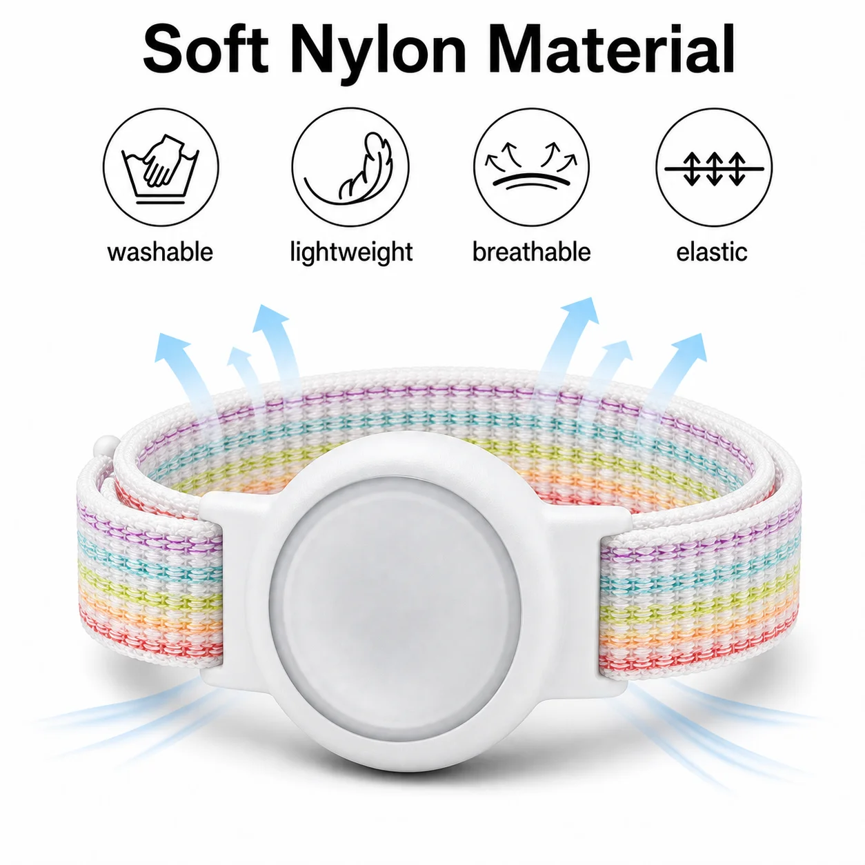 Kids Wristband for Apple Tracker Protective Case for Tracker GPS Tracker Holder Nylon Adjustable Bracelet Band For Baby Elders