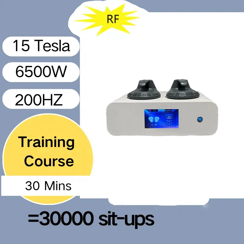 

2025 Portable Ems 15Tesla 6500W Body Slimming Machine 2/3/4/5 Handles Build Muscle Profesional EMSzero