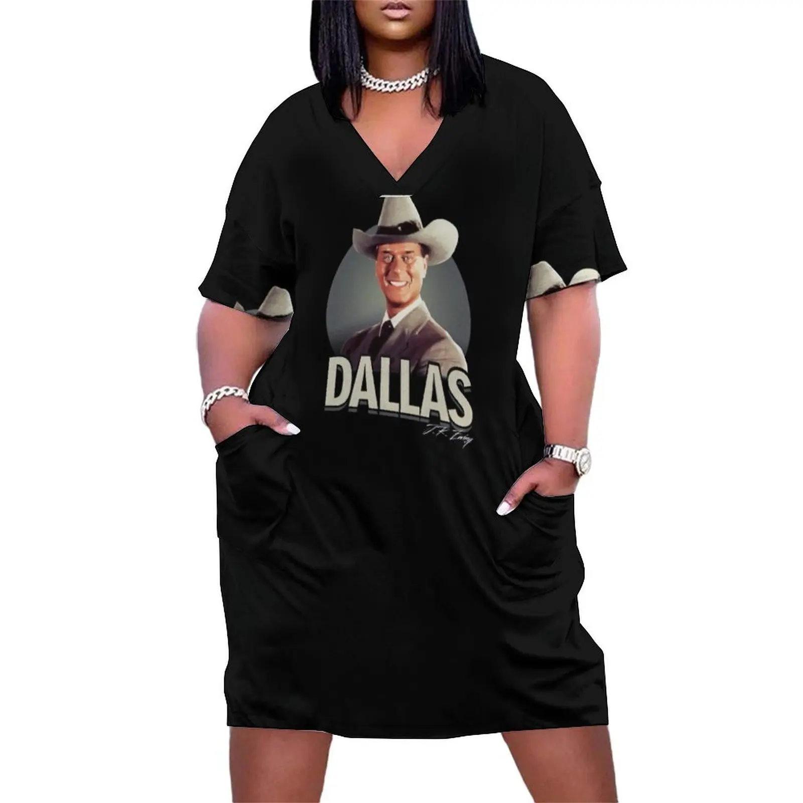 

JR Ewing - Dallas Loose Pocket Dress ceremony dresses african dresses for woman