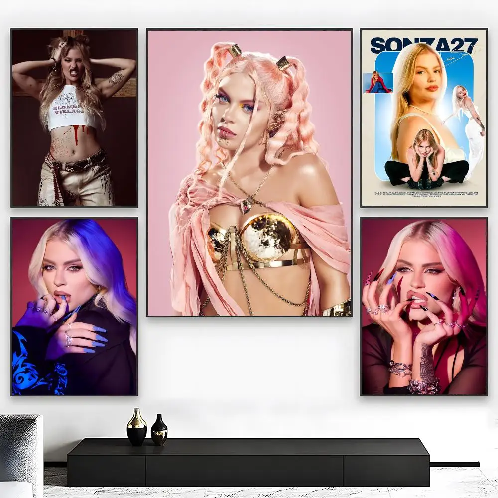 Brazilian Singer L-Luisa Sonza Poster Wall art print art suitable for living room bedroom bar parlor home decor gift