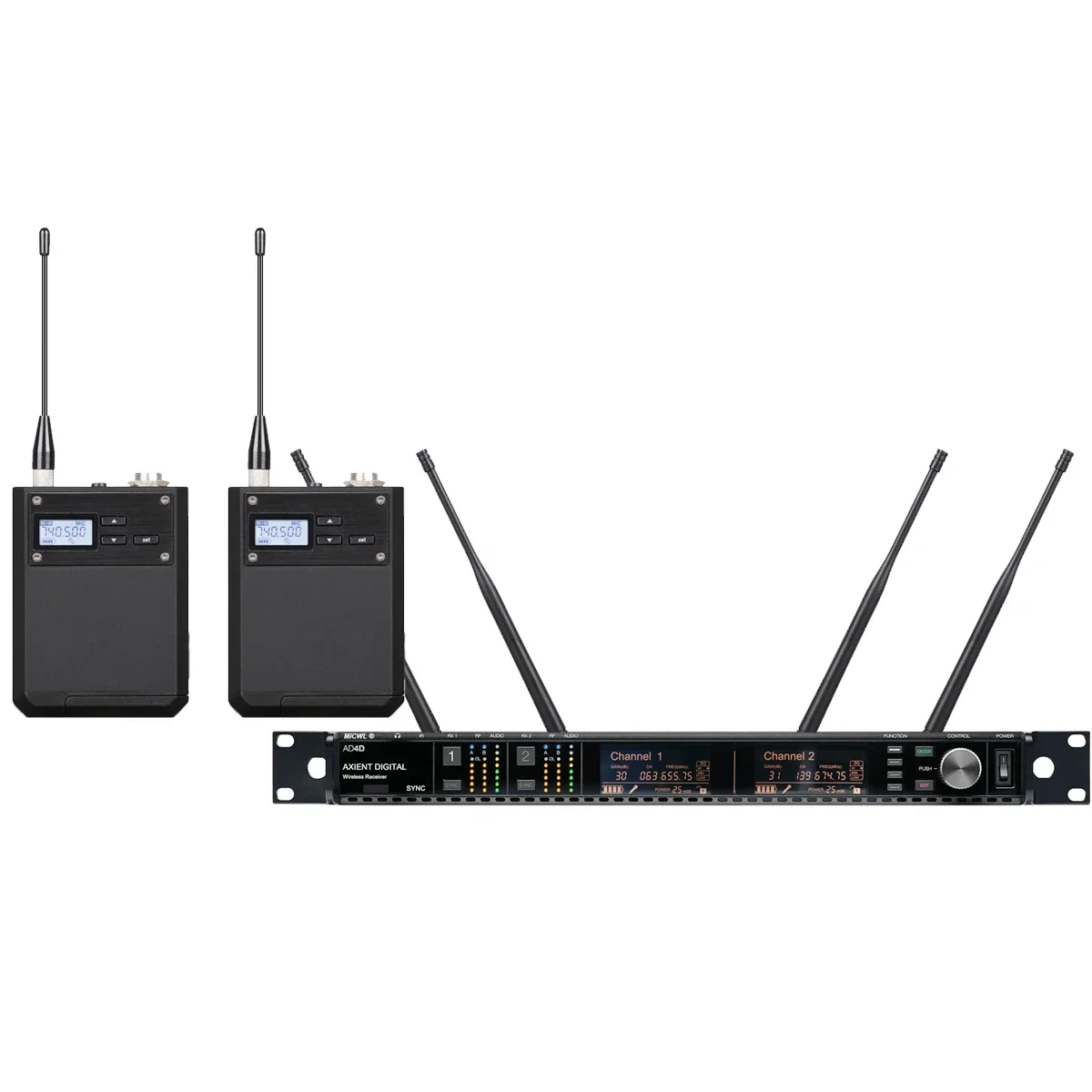 プロフェッショナルWCM16ブラックカーディオイドヘッドセットボーカルAD4DワイヤレスマイクシステムUHFデュアルチャンネルトゥルーダイバーシティ