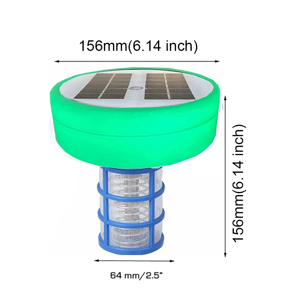 SIHAO Solar Powered Pool Lonizer Cleaner Silver Swimming Pool SPA Fountain Cleaner Swim Pool Cleaning Tool Swim Water Purifier
