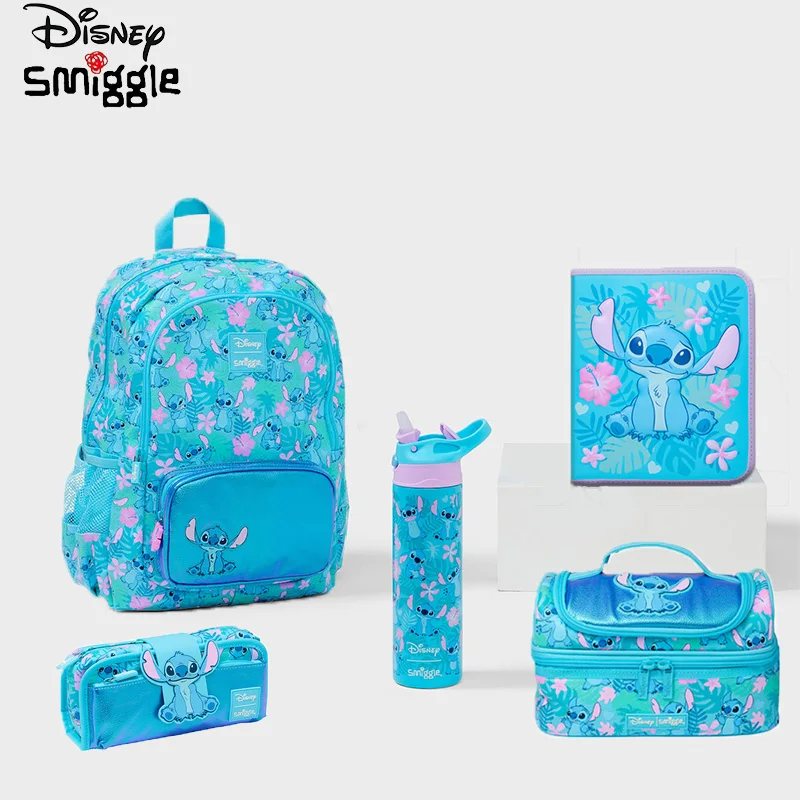 New Australia Smiggle School bags Disney Stitch Backpack Lunch Bag Water Bottle Student Gift Need To Purchase Individually