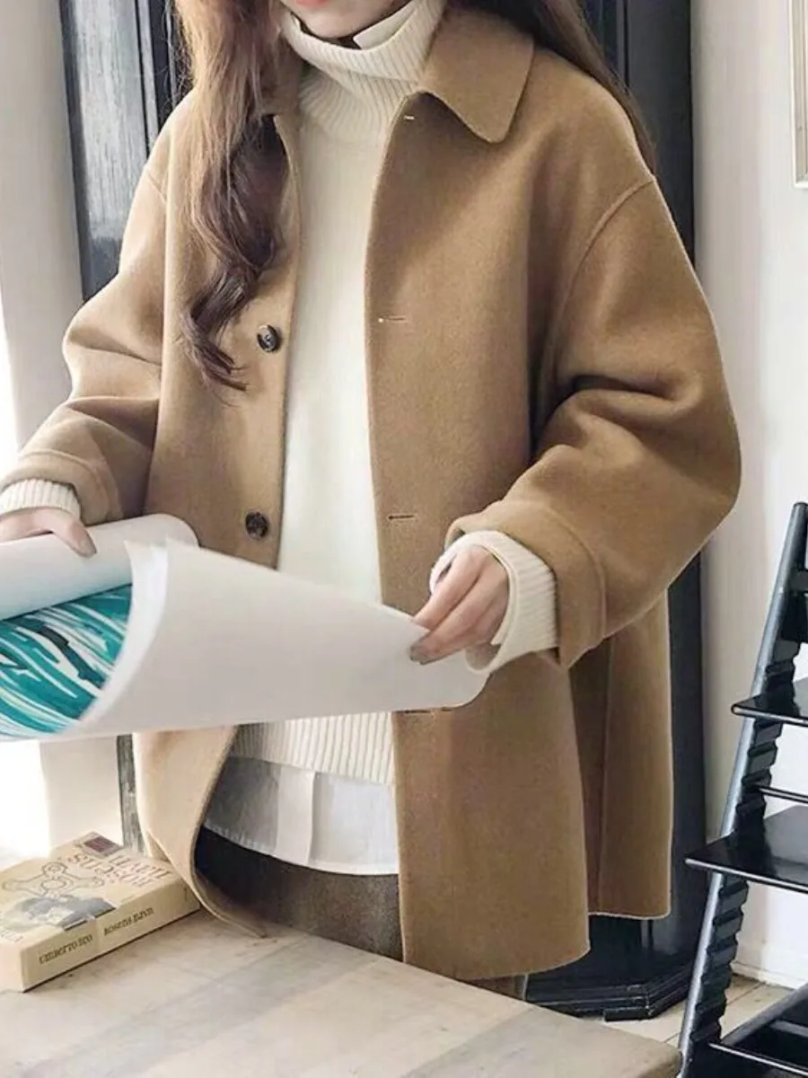 khaki-woolen-coat-women's-mid-length-compact-winter-new-loose-woolen-multi-piece-set-fashionable-and-practical-outerwear