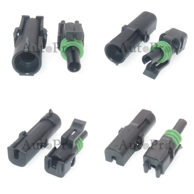 

1 Set 1 Hole Auto AC Assembly Male Female Socket 12015791 12010996 Car Wire Harness Plug Automobile Modification Connector Parts
