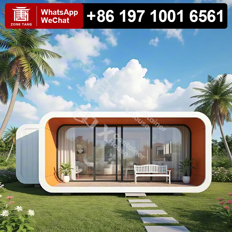 

Ecological Apple Capsule House Modular Combining Fashion Convenient Features Modern Tiny Homes Enthusiasts Prefab Mobile Premade