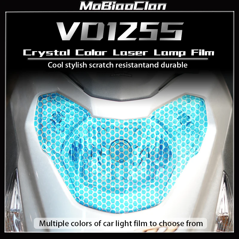 

For HAOJUE VD125S motorcycle modification accessories headlight and taillight film protection color change honeycomb laser film