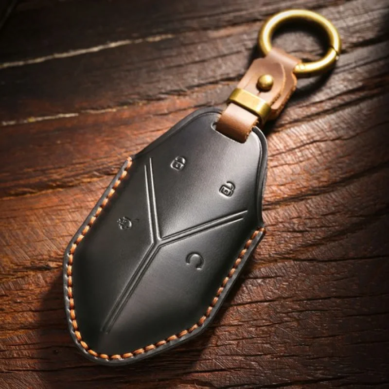 

A+ Leather Shell Fob Holder Car Key Case Cover For Formula Leopard 5 Keychain