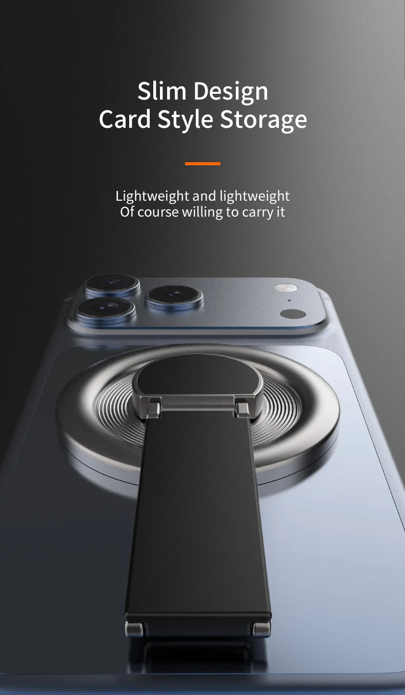 Starker magnetischer Telefonhalter für Magsafe, 360-Grad-Drehung, Magnet-Fingerring-Ständer, kompatibel mit iPhone 17 15 16 Xiaomi – Detail 14