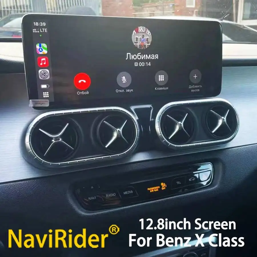 N 12.8inch Snapdragon 685 Carplay 4G Android For Mercedes Benz X Class X200 X220D Car GPS Navigation Multimedia Player Headunit