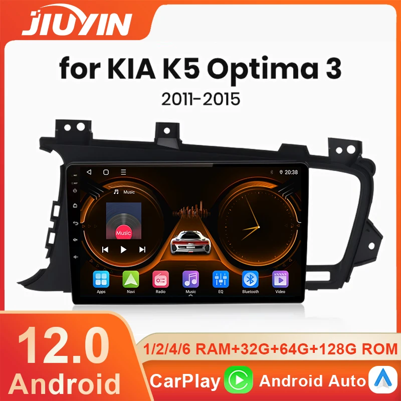 2 Din Car Radio Stereo Android 12 Carplay For KIA Optima K5 2011-2015 Multimedia Player GPS Navigation Autoradio Head Unit Wifi