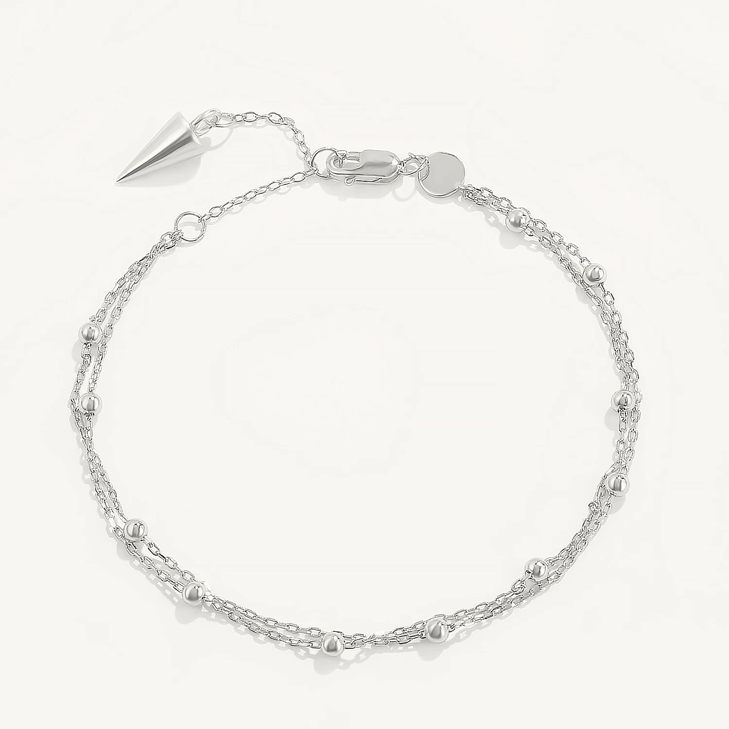 CANNER 925 Sterling Silver Cubic Zirconia Klasyczna bransoletka z łańcuszkiem tenisowym dla kobiet Regulowane bransoletki Biżuteria Pulseras Mujer — zdjęcie 7