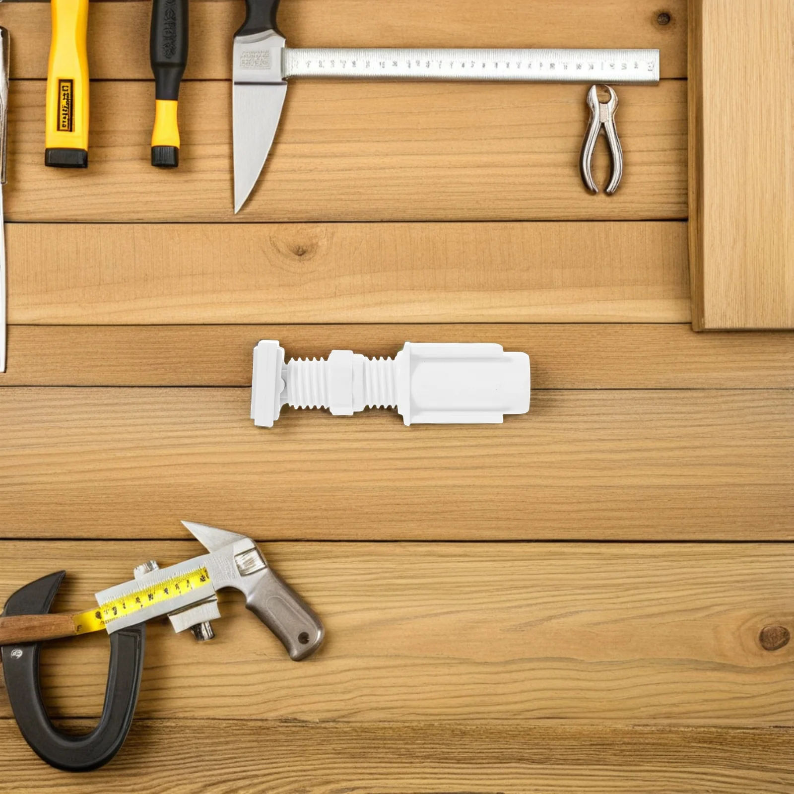 

4pcs Easy Install Blind Brackets No Drill Metal Mounting Clips for Window Curtains 1 Inch Rods Home Office Replacement Parts