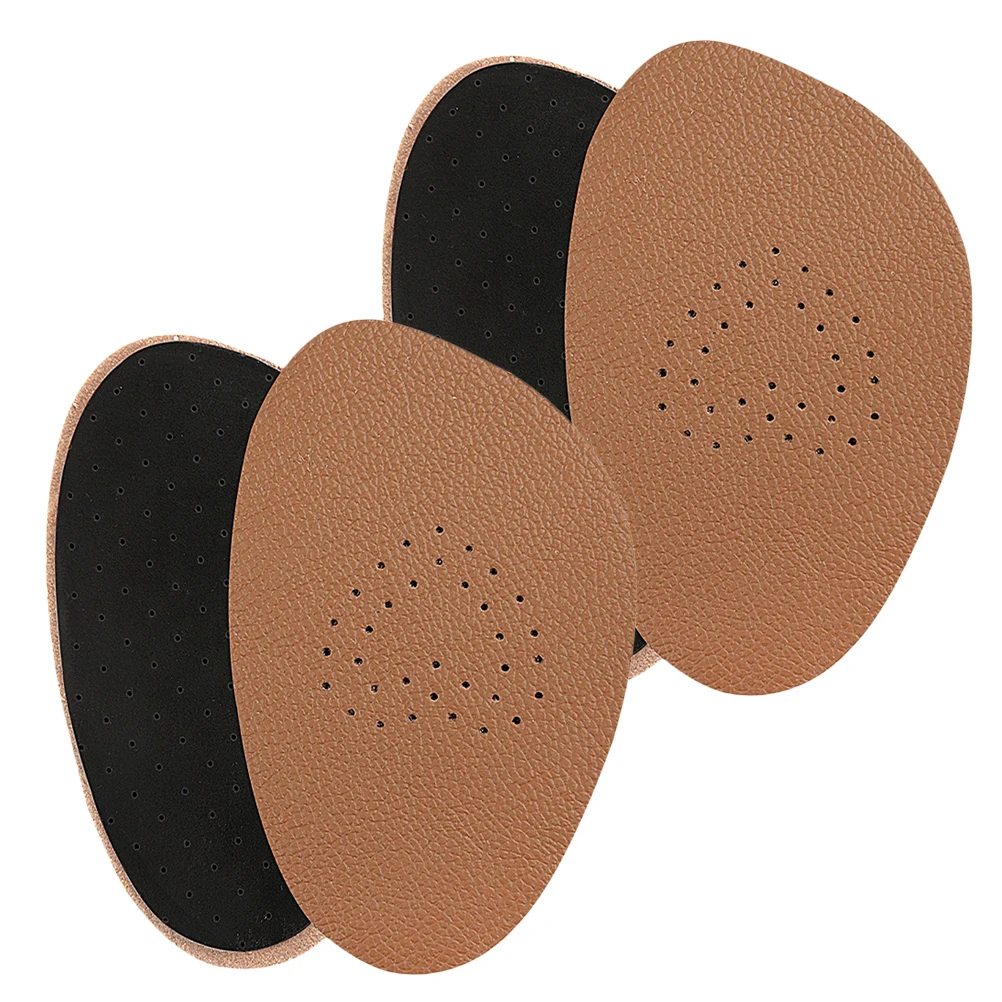

2 Pairs High Heel Insole Anti Slip Front Feet Inserts Women Coffee Color Soft Toe Protector Forefoot Cushion Pads