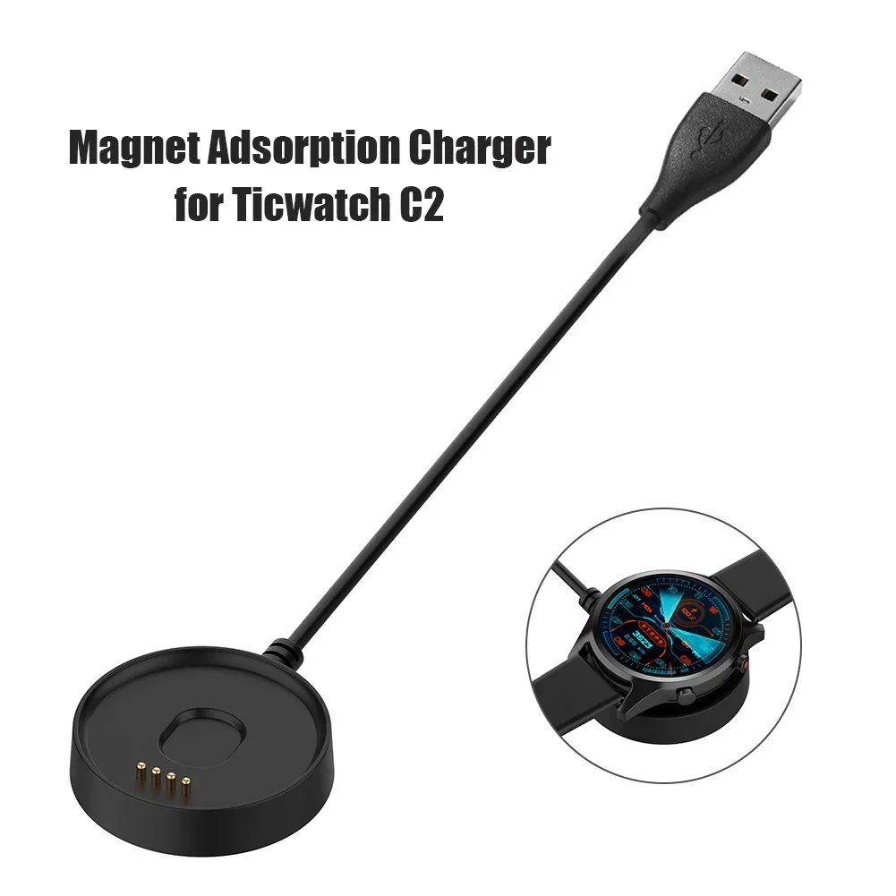 USB Charger Base Cradle  for Ticwatch C2 Smart Watch Charging Dock Cable Magnetic Charger Base Accessories