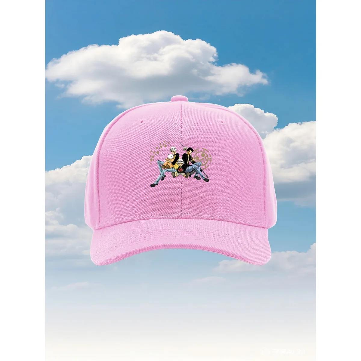 قبعة سائق الشاحنة الطراز الجديد من Trafalgar D. Water Law 2025 مع تصميم مطبوع ممتع وقابل للتعديل، مثالية للأنشطة الخارجية