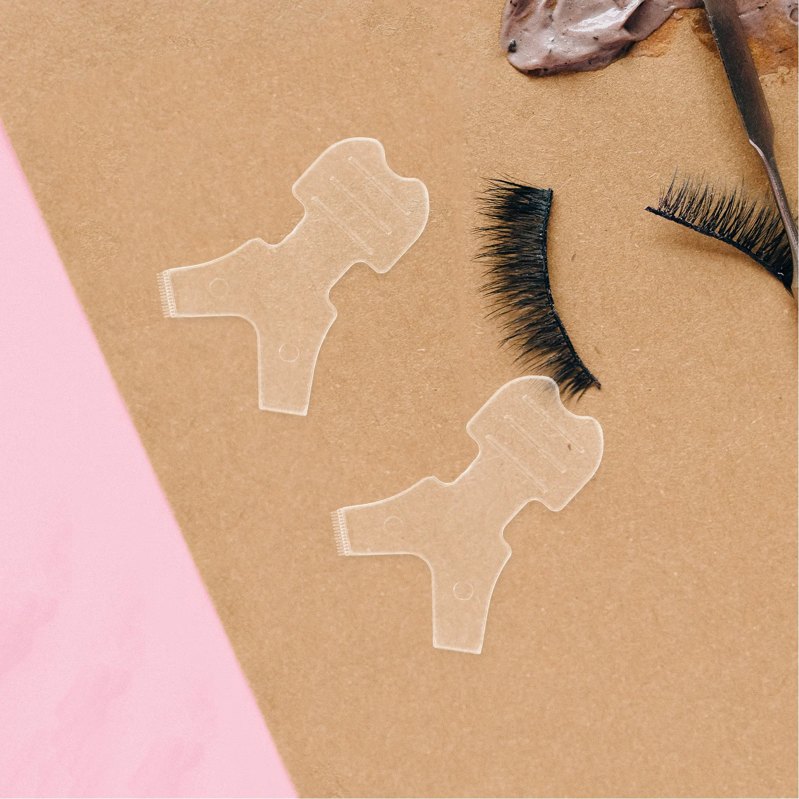 

50Pcs Silicone Lash Lift Brush Y-Shaped Eyelash Extension Tool for Natural Curl False Lashes Application At Salon Or Home