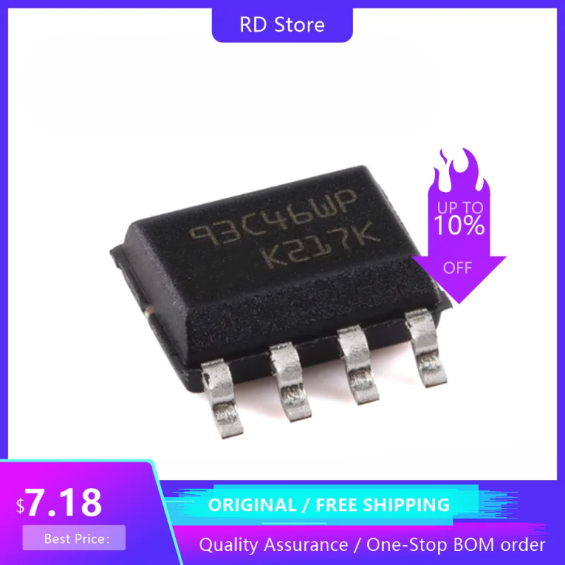 

Free SHipping 10PCS/LOT New original 93C46WP M93C46-WMN6TP M93C46 93C46 SOP-8 1Kbit memory chip In stock