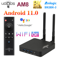 Ugoos AM8 Pro AM8 Smart TV Box Android 11.0 Amlogic S928X-J DDR4 4GB 32GB WiFi6 BT5.3 1000M 4K Set Top Box 8GB 64GB Media Player