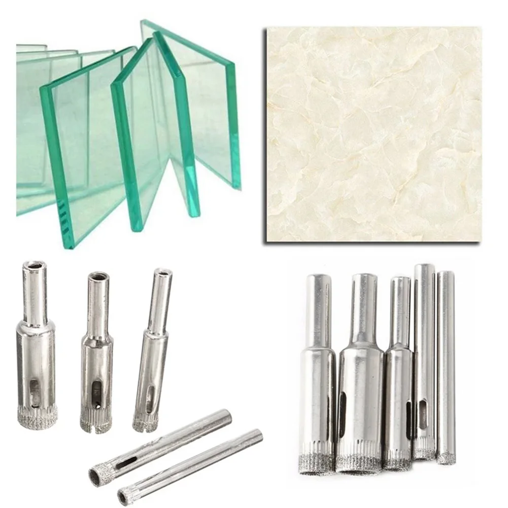 Drill Bits Diamond Tool Extraordinarily High Rigidity Diamond Large Clearance Hole Plating Set Silver High Quality