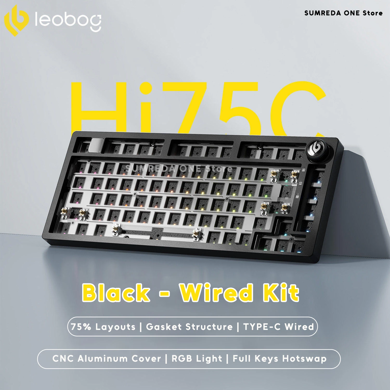 Leobog Hi75C ゲーミングアルミワイヤレスメカニカルキーボードキット