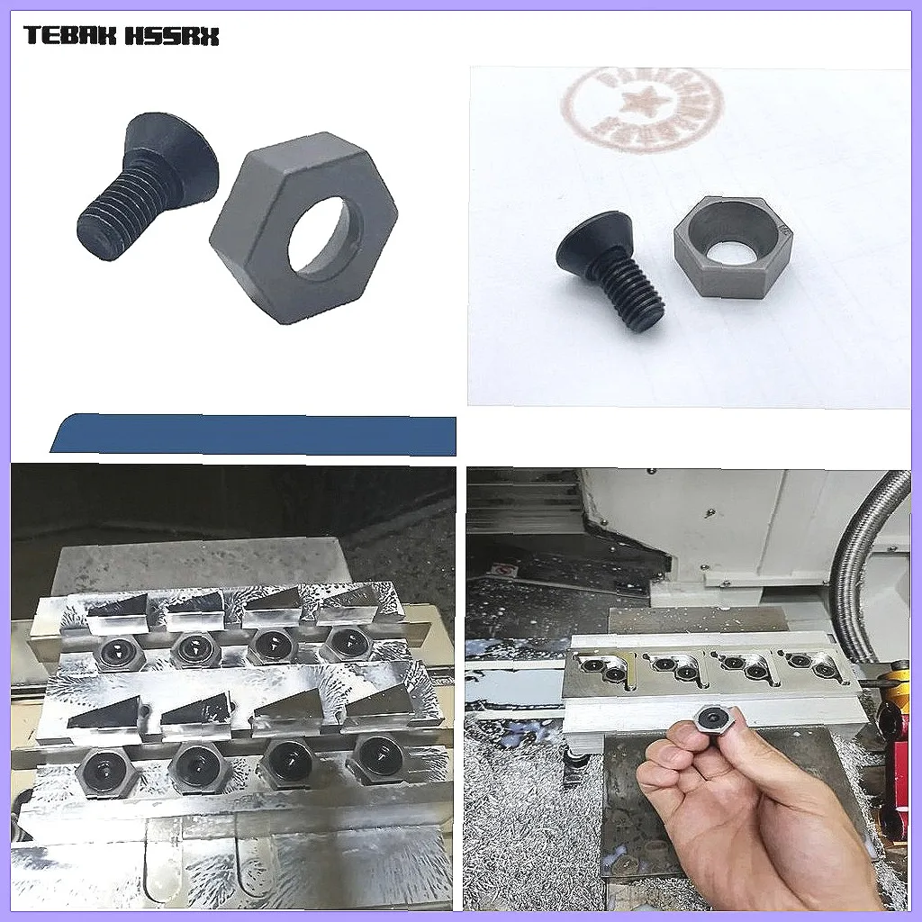 

Прецизионные шестигранные тиски M5 M6 M8, боковые фиксирующие приспособления для обработки деталей на станках с ЧПУ, малый зажимной блок, прочная сталь