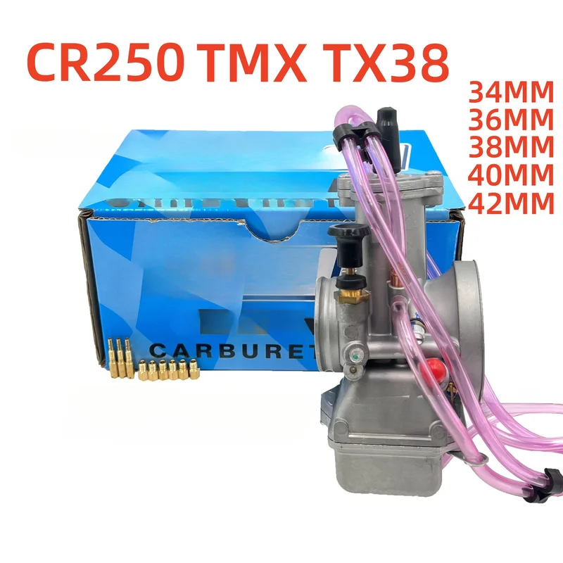 Replacement Mikuni 38mm TMX TX Carburetor For KTM250 CR250, OEM 1C3-14301-51 2 Stroke Dirt Bike Spare Parts