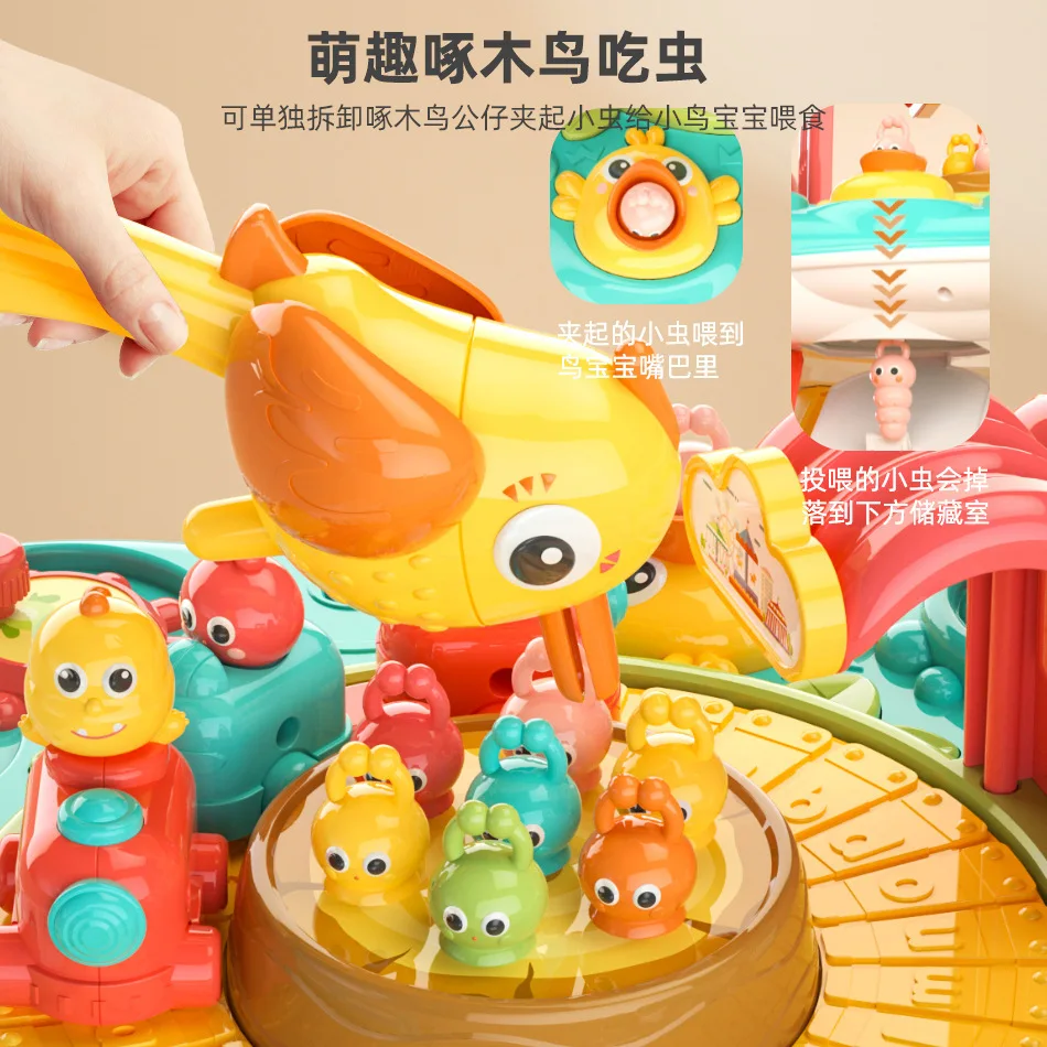 Brinquedos infantis, mesa de jogo de educação infantil, mesa de brinquedos, quebra-cabeça Qimeng mesa de aprendizagem multifuncional