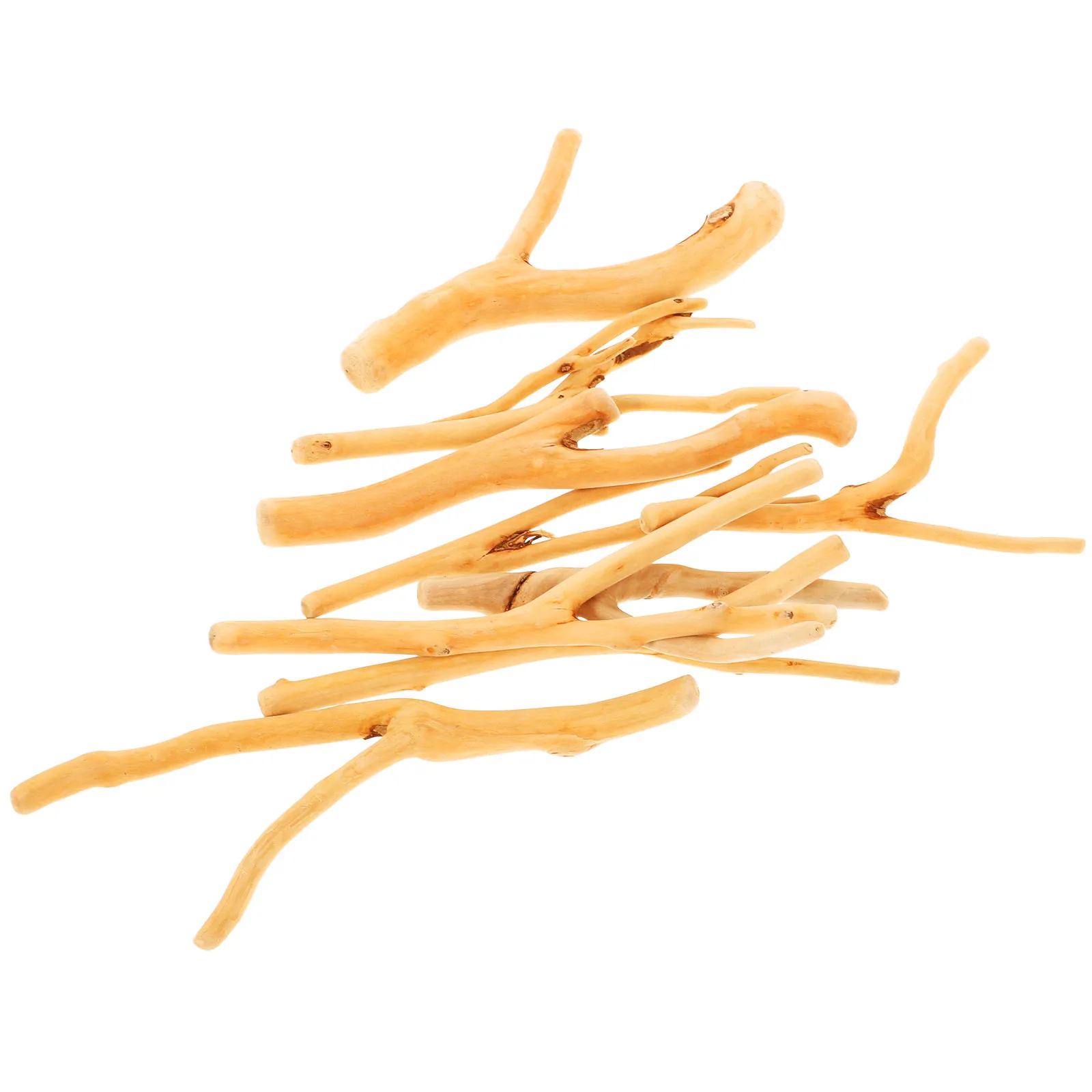 1 Bag Driftwood Decoration Natural Wood Log Sticks Polished Lightweight Wood Craft Twigs for DIY Crafts Accessories