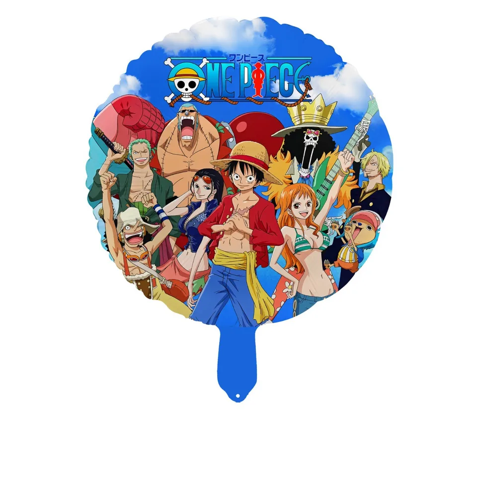 One piece Birthday Decorative Luffy Ballons Cute Cartoon Aluminum