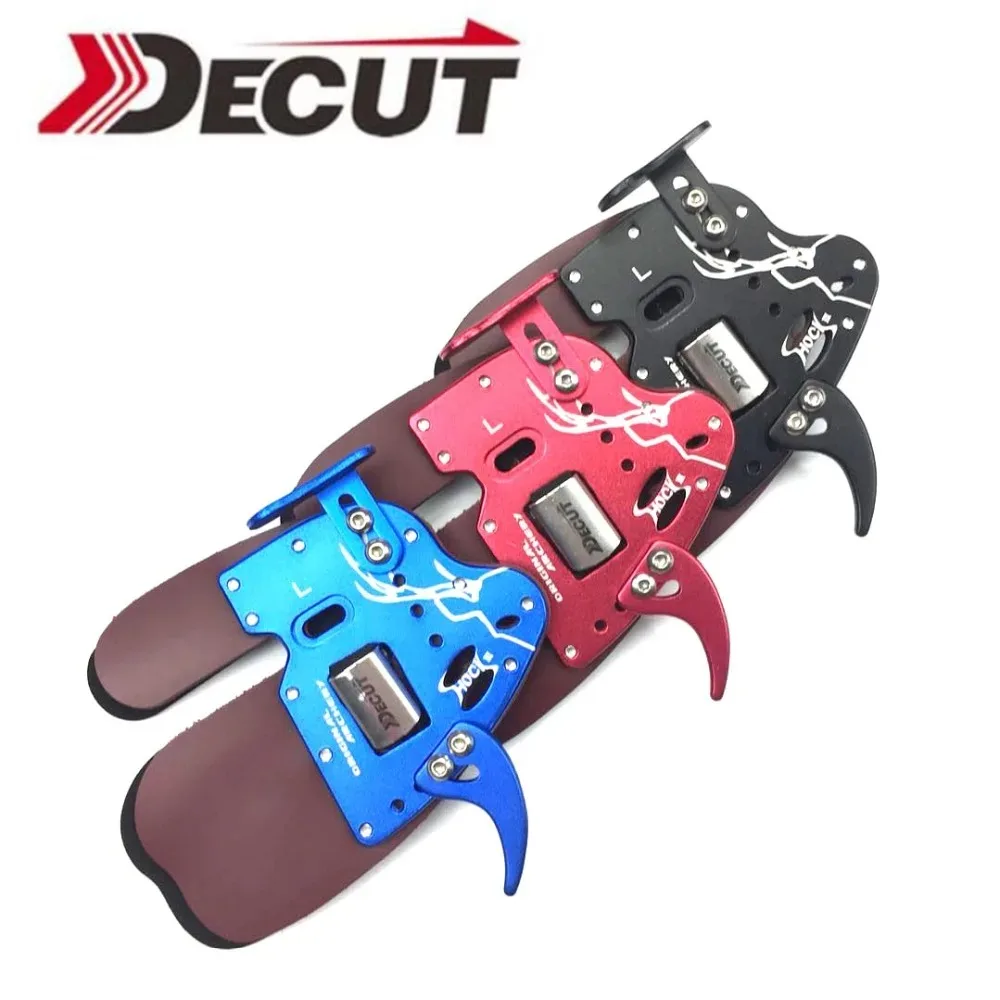 DECUT HOCK 3 Archery Finger Tab Protection Right Hand Finger Guard Pad Glove For Bow Arrow Hunting Shooting Accessory