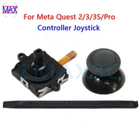 Reemplazo de Joystick de controlador VR para Meta Oculus Quest 2 3 3S Pro, Joysticks analógicos 3D, piezas de reparación de tapa de palanca de pulgar
