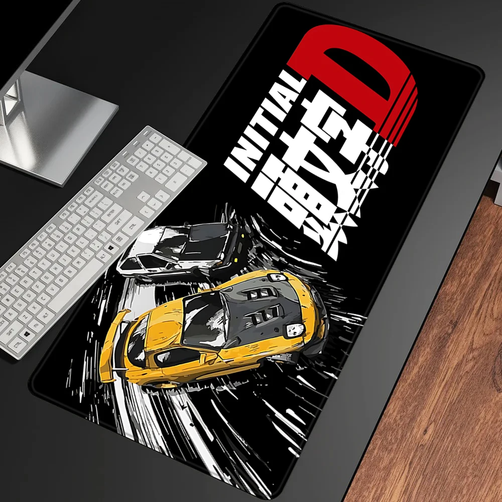 Anime Racing Initial D Mousepad HD Printing Computer Gamers Locking Edge Non-slip Mouse Pad XXL90x40cm Keyboard PC Desk Pad