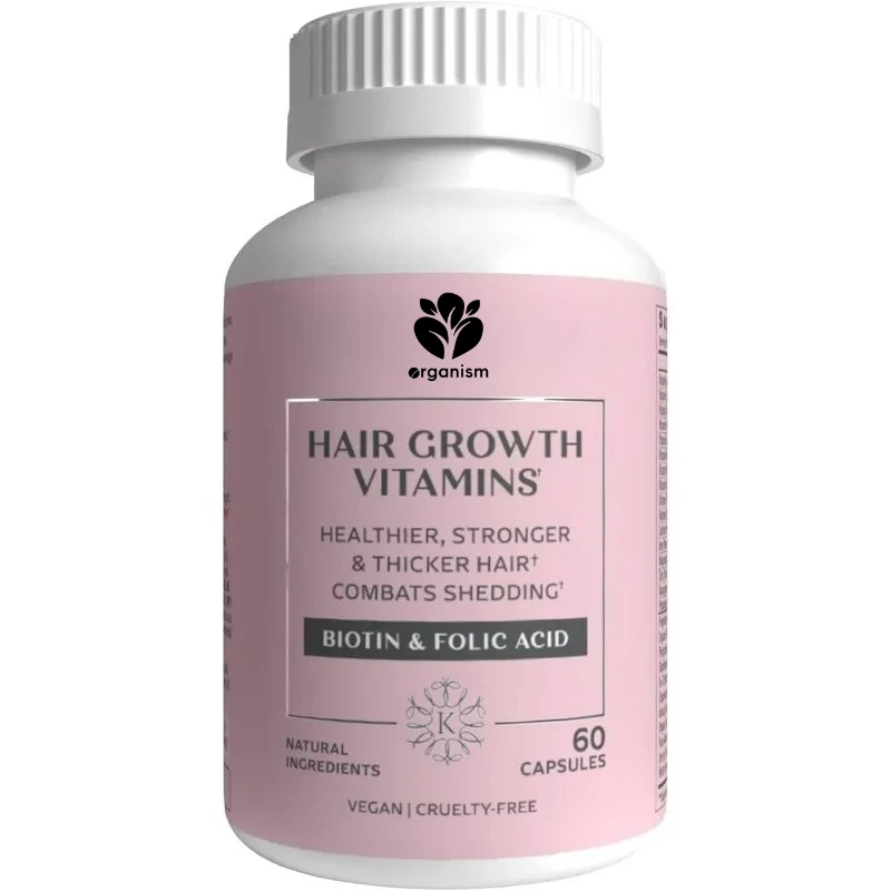 Hair growth vitamins, biotin supplements, collagen stimulants, including saw palm, vitamin D3, etc. -60 capsules