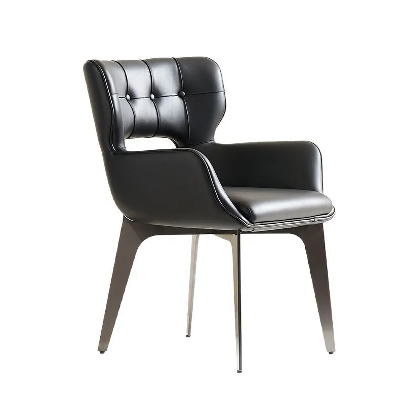 

Modern Simple Living Room Chair Light Luxury Italian Minimalist Dining Tea Table Chair