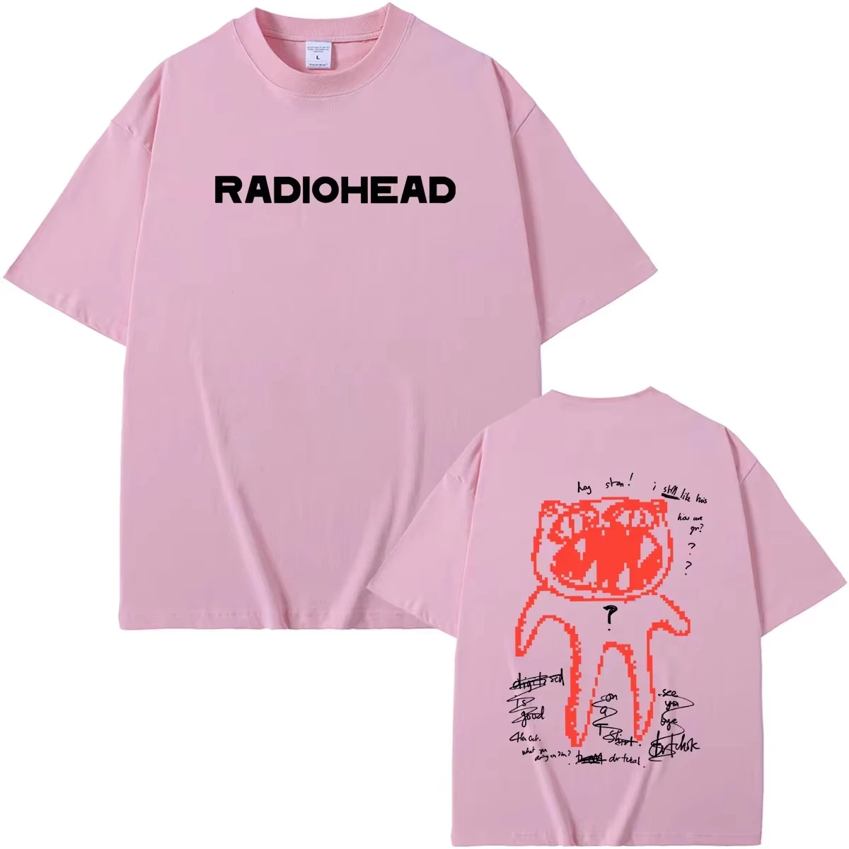 Radiohead T shirt Game The Binding Isaac T-shirt Oversized Unisex Y2k Short Sleeves Classic Streetwear high quality Comfortable