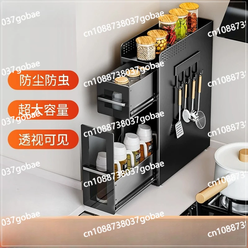 Kitchen corner seasoning rack countertop narrow corner corner storage rack