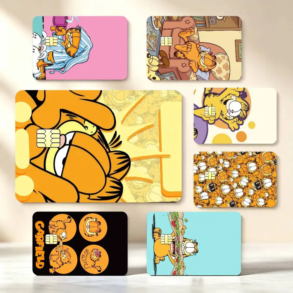 C-Cute G-Garfields Credit Card Stickers Skin For Bank Debit Decorative Protection Scratch-resistant Gift