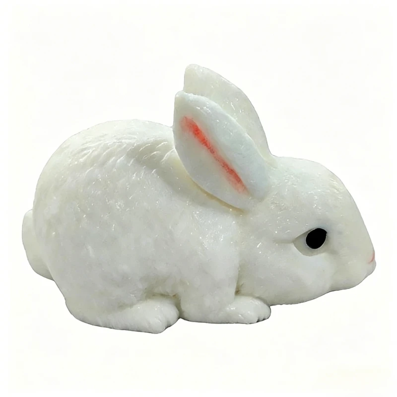 Soft Kawaii Little White Rabbit Squishy Squeeze Toy Cute Bunny Fidget Toy Anti Stress Release Hand Relax Gift Toy for Adults