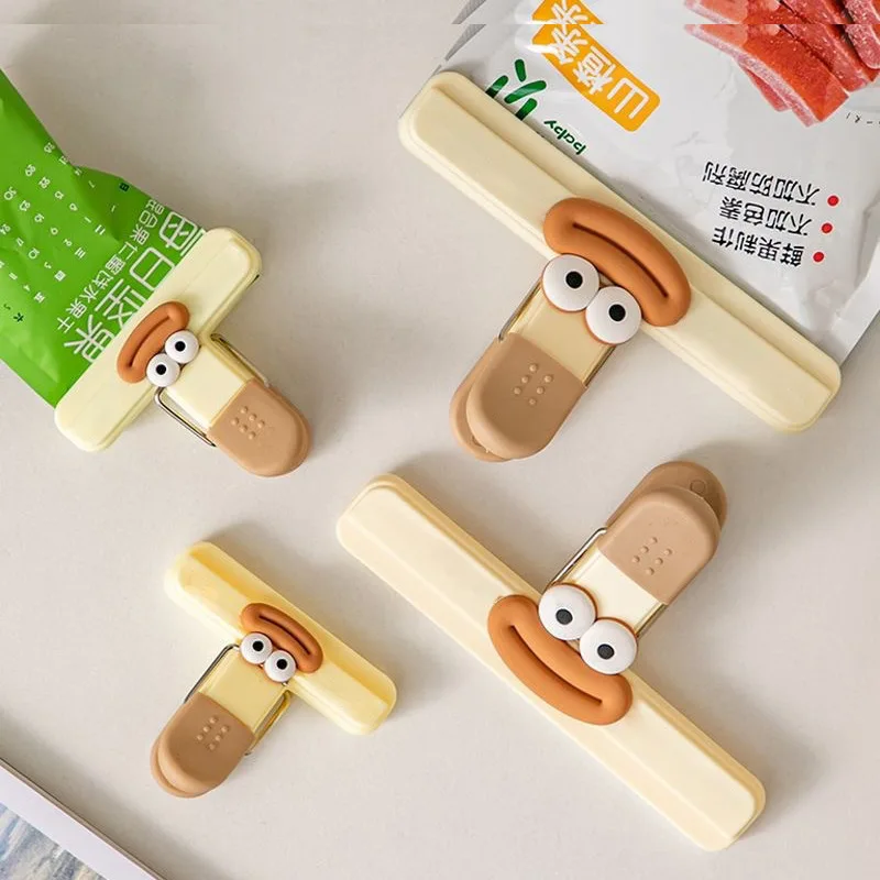 T-Type Food Sealing Clips for Kitchen Storage, Airtight Freshness Lock for Snacks Bag Chips Coffee, Reusable Food Bag Clips