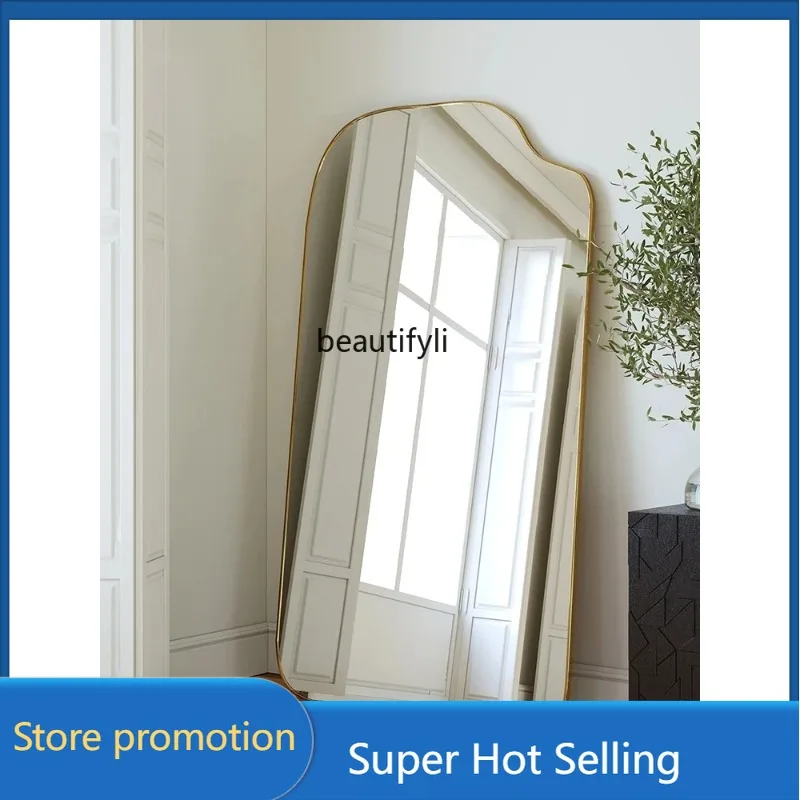 A506 French full-body floor-to-ceiling mirror Home wall-mounted clothing store fitting mirror