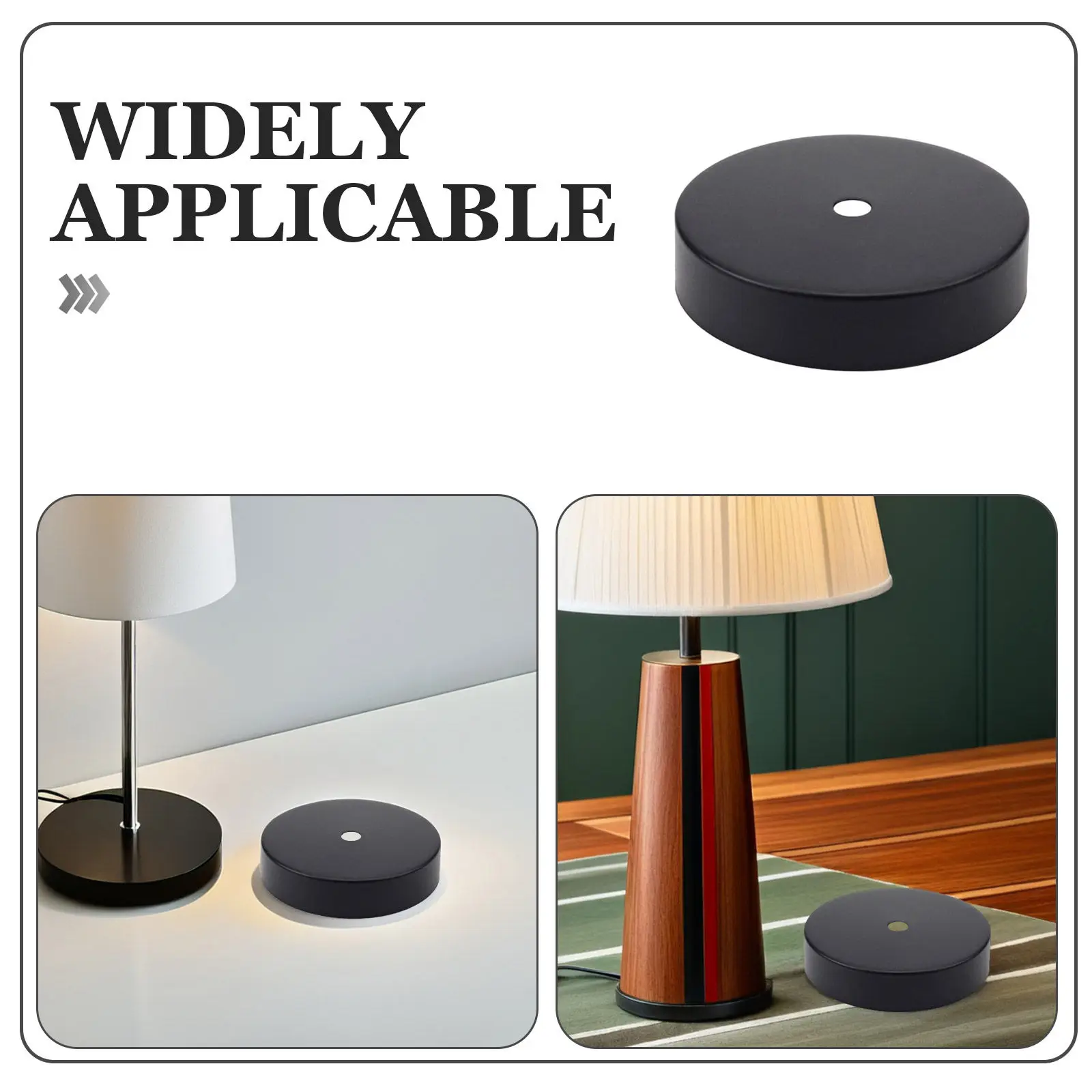 1Set Round Base Accessory Easy Install Ceiling Hole Cover Stylish Ceiling Light Cover Plate Chandelier Canopy Pendant Light