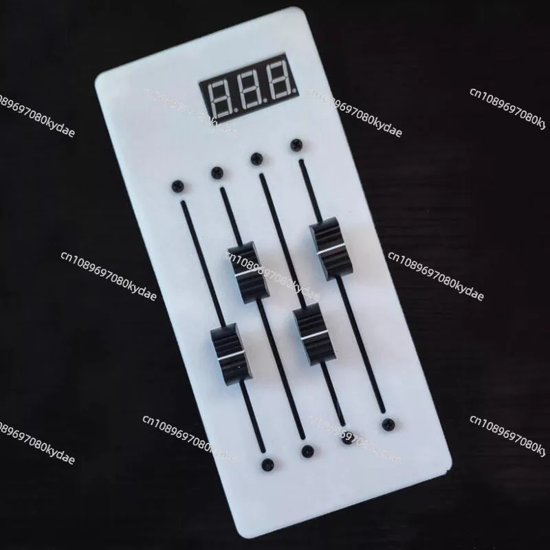 4-Track Long Fader MIDI Controller for DAW - Digital Display CC Controller